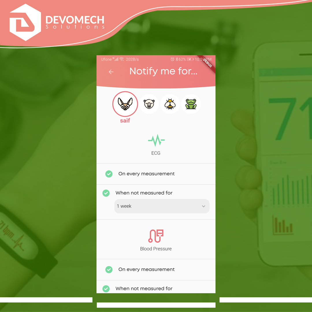 Health Monitoring Mobile Application