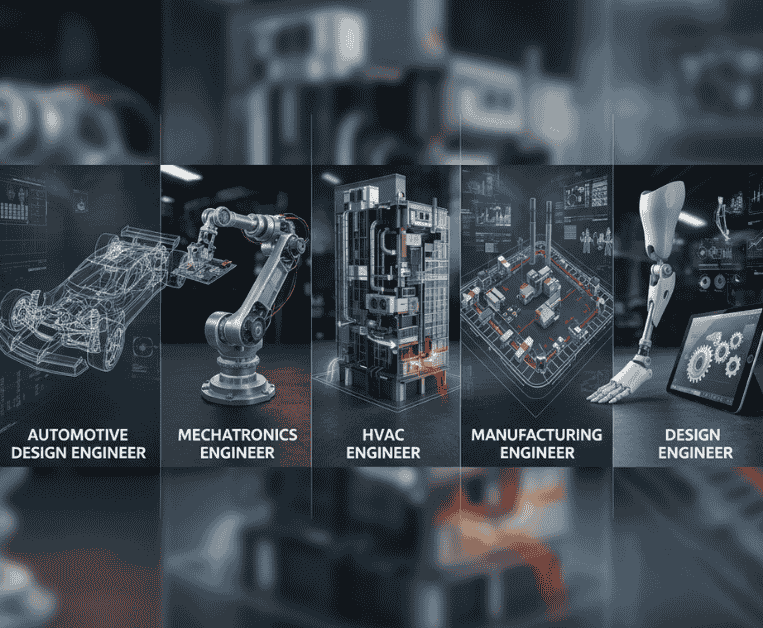 Different roles of mechanical engineer