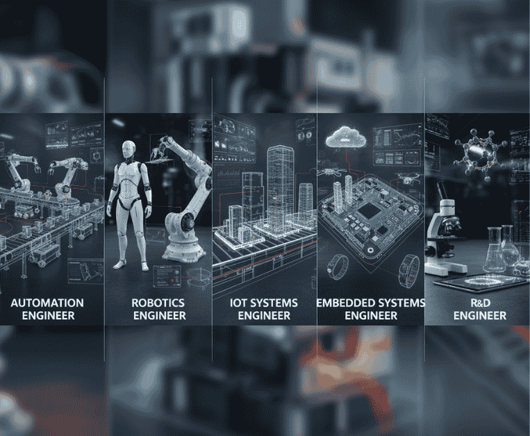 Different roles of mechatronics engineer