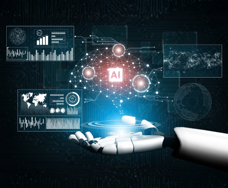 AI model reliability visualization with confidence levels and error margins.